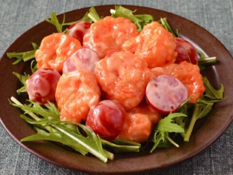 トマトエビマヨ